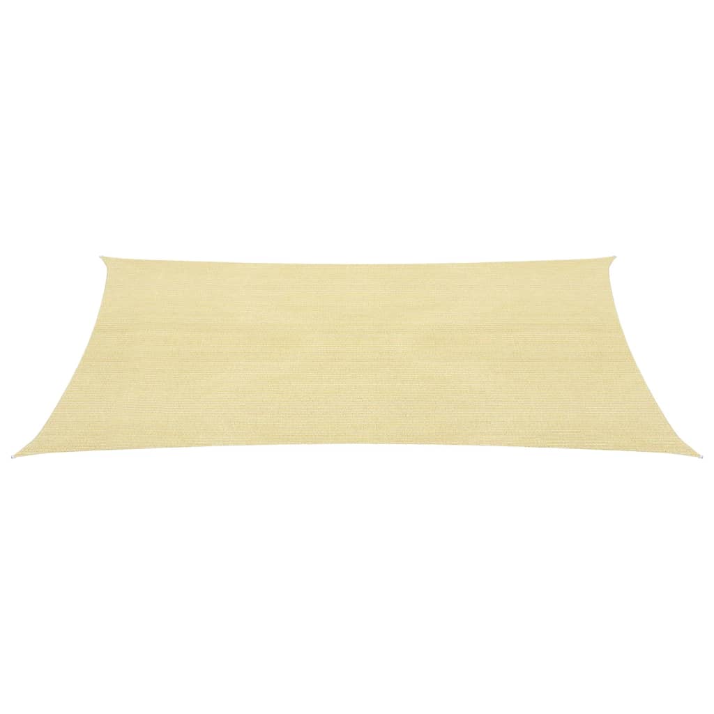 Sonnensegel 160 g/m² Beige 4x4 m HDPE