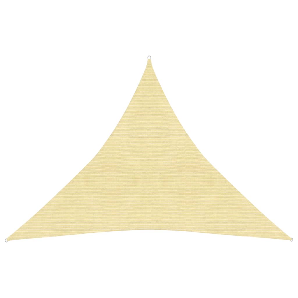 Sonnensegel 160 g/m² Beige 4x4x4 m HDPE