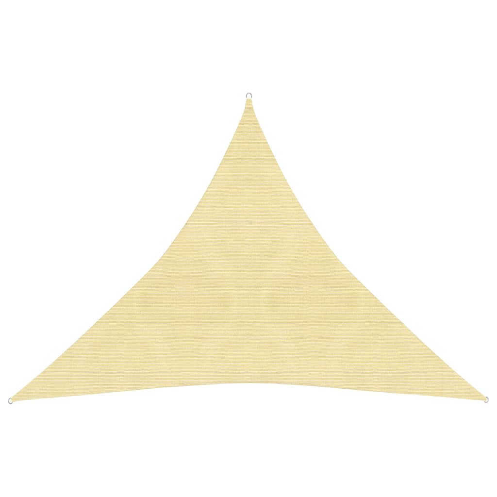 Sonnensegel 160 g/m² Beige 4,5x4,5x4,5 m HDPE