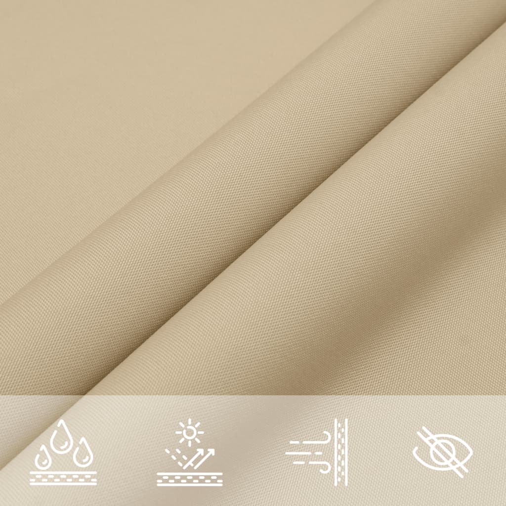 Sonnensegel Oxford-Gewebe Rechteckig 2,5x5 m Beige