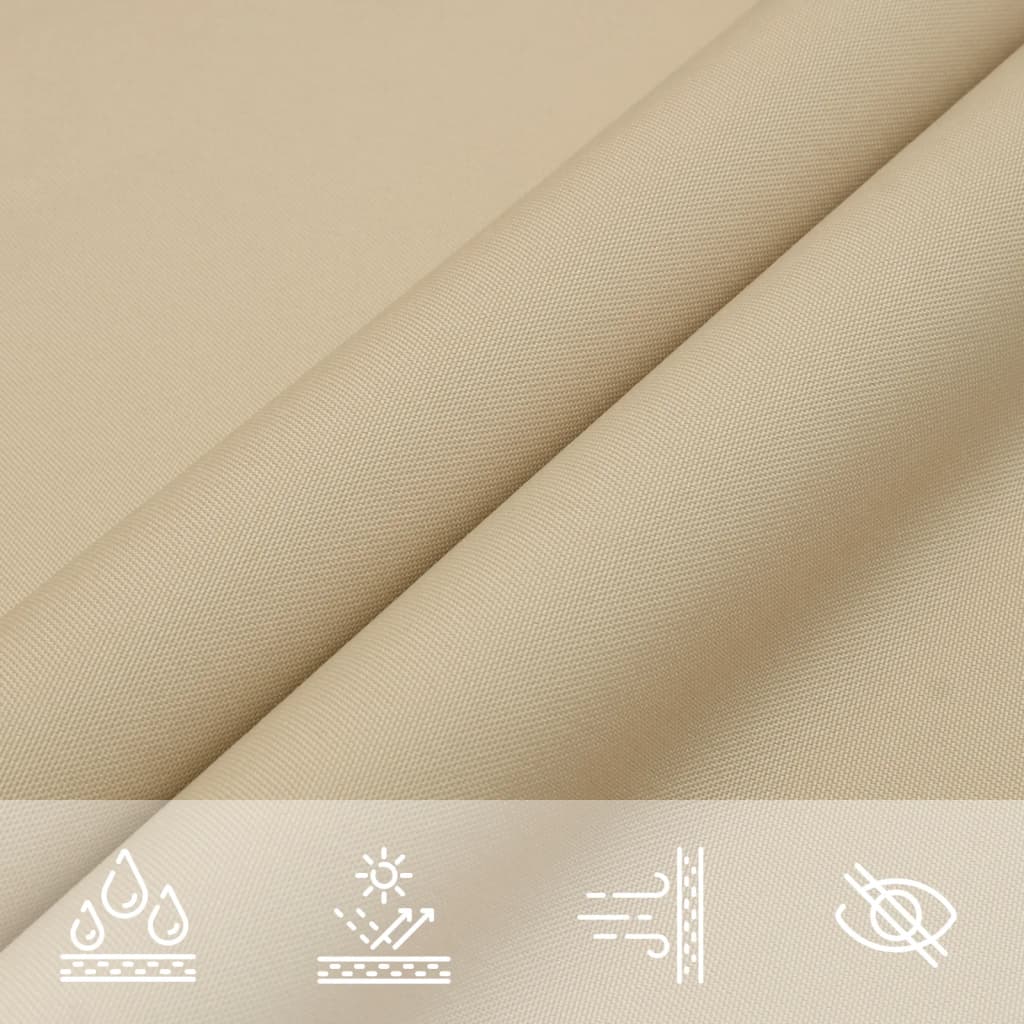 Sonnensegel Oxford-Gewebe Rechteckig 4x7 m Beige