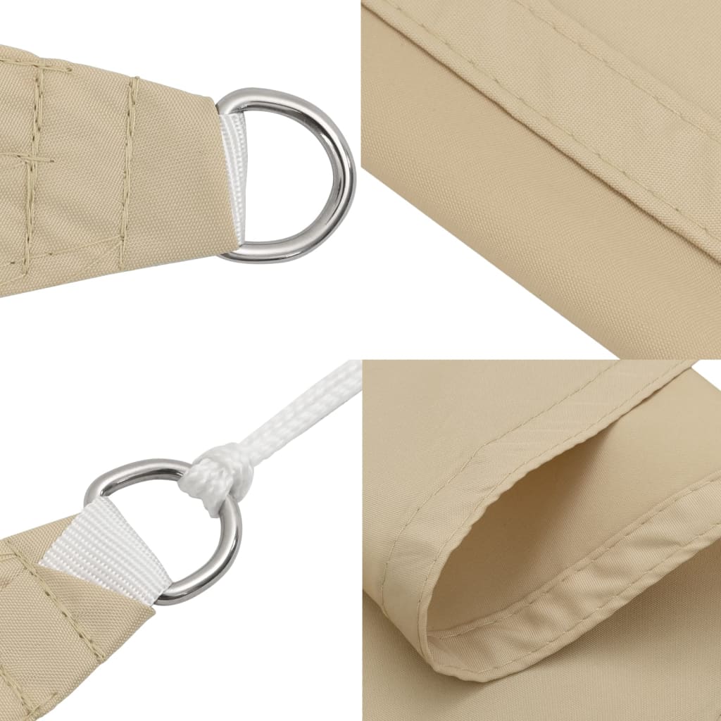 Sonnensegel Oxford-Gewebe Dreieckig 2,5x2,5x3,5 m Beige