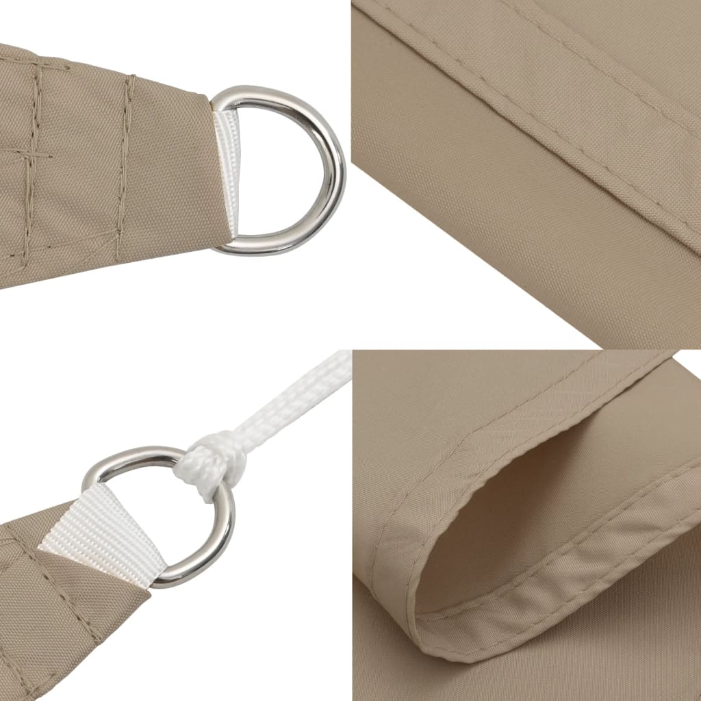 Sonnensegel Oxford-Gewebe Rechteckig 2x3,5 m Taupe