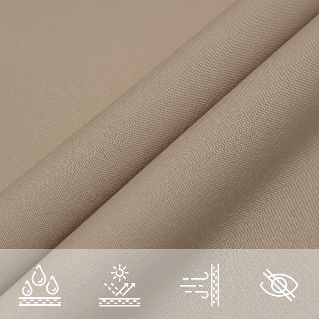 Sonnensegel Oxford-Gewebe Rechteckig 2x4 m Taupe