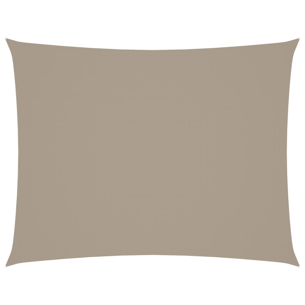 Sonnensegel Oxford-Gewebe Rechteckig 3x4,5 m Taupe