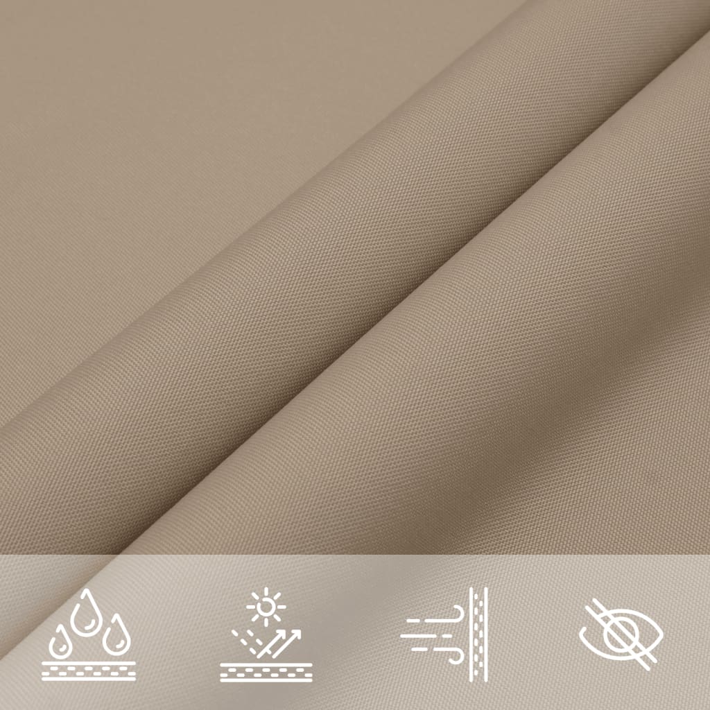 Sonnensegel Oxford-Gewebe Rechteckig 3x4,5 m Taupe