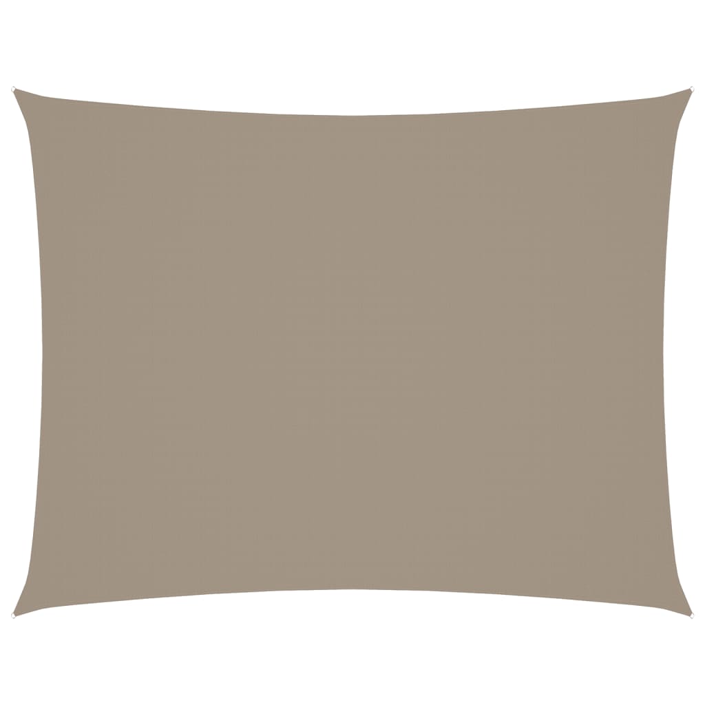 Sonnensegel Oxford-Gewebe Rechteckig 5x6 m Taupe