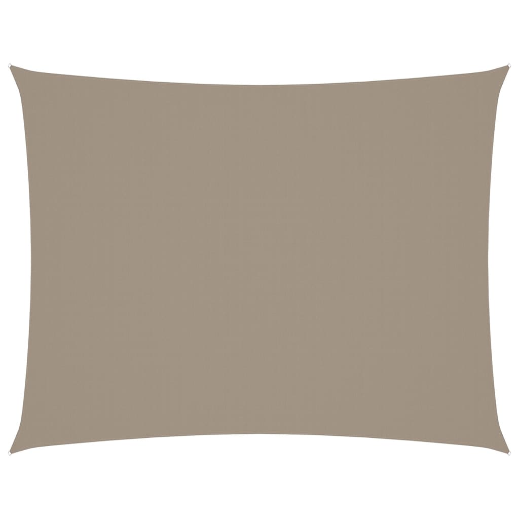 Sonnensegel Oxford-Gewebe Rechteckig 6x7 m Taupe