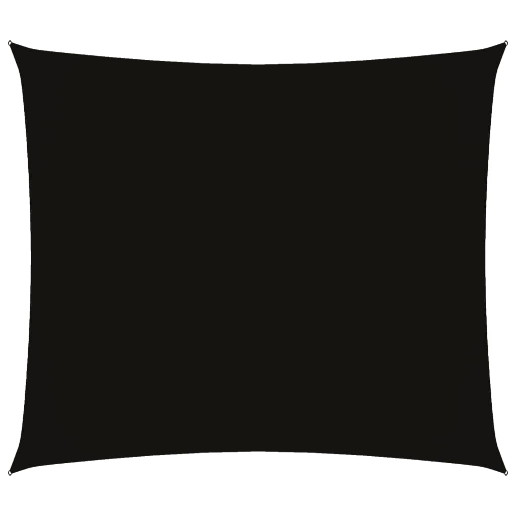 Sonnensegel Oxford-Gewebe Rechteckig 2,5x3 m Schwarz