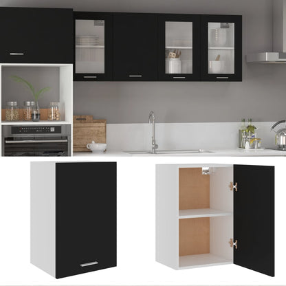 Hängeschrank Lyon Schwarz 39,5x31x60 cm Holzwerkstoff