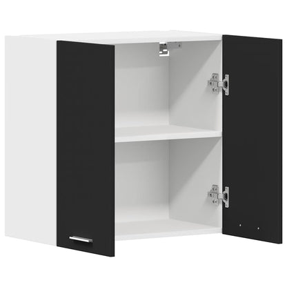 Hängeschrank Lyon Schwarz 60x31x60 cm Holzwerkstoff