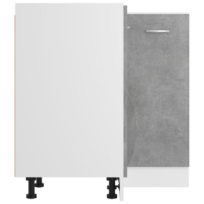 Eckunterschrank Lyon Betongrau 75,5x75,5x81,5 cm Holzwerkstoff