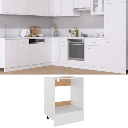 Herdumbauschrank Lyon Weiß 60x46x81,5 cm Holzwerkstoff