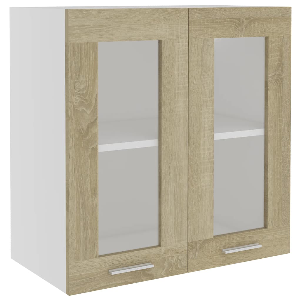 Hängeglasschrank Lyon Sonoma-Eiche 60x31x60 cm Holzwerkstoff