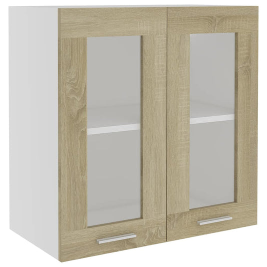 Hängeglasschrank Lyon Sonoma-Eiche 60x31x60 cm Holzwerkstoff