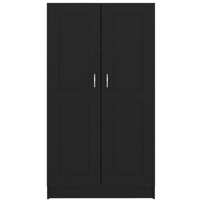 Bücherregal Schwarz 82,5x30,5x150 cm Holzwerkstoff