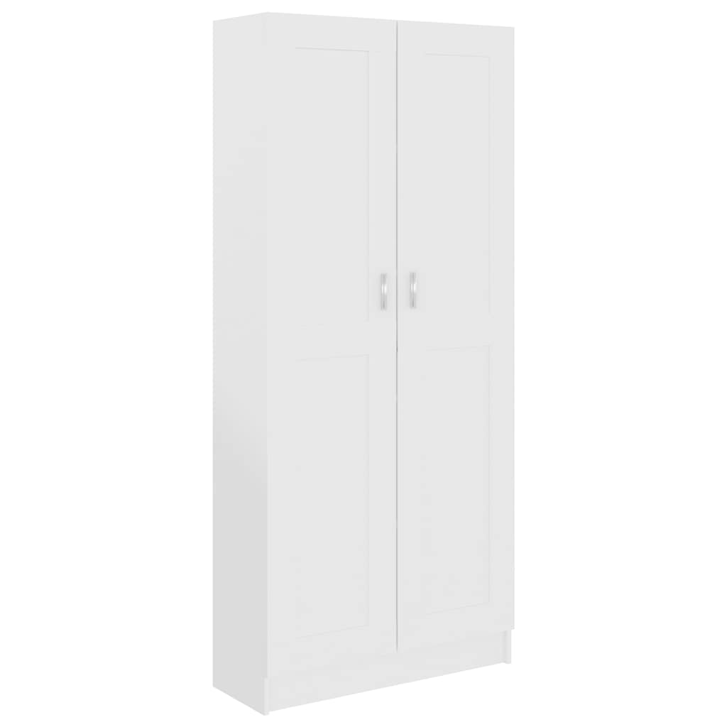 Bücherschrank Weiß 82,5x30,5x185,5 cm Holzwerkstoff