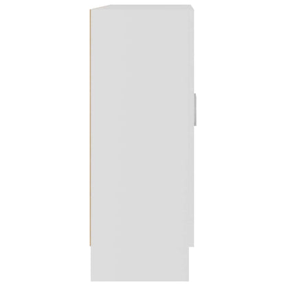 Vitrinenschrank Weiß 82,5x30,5x80 cm Holzwerkstoff