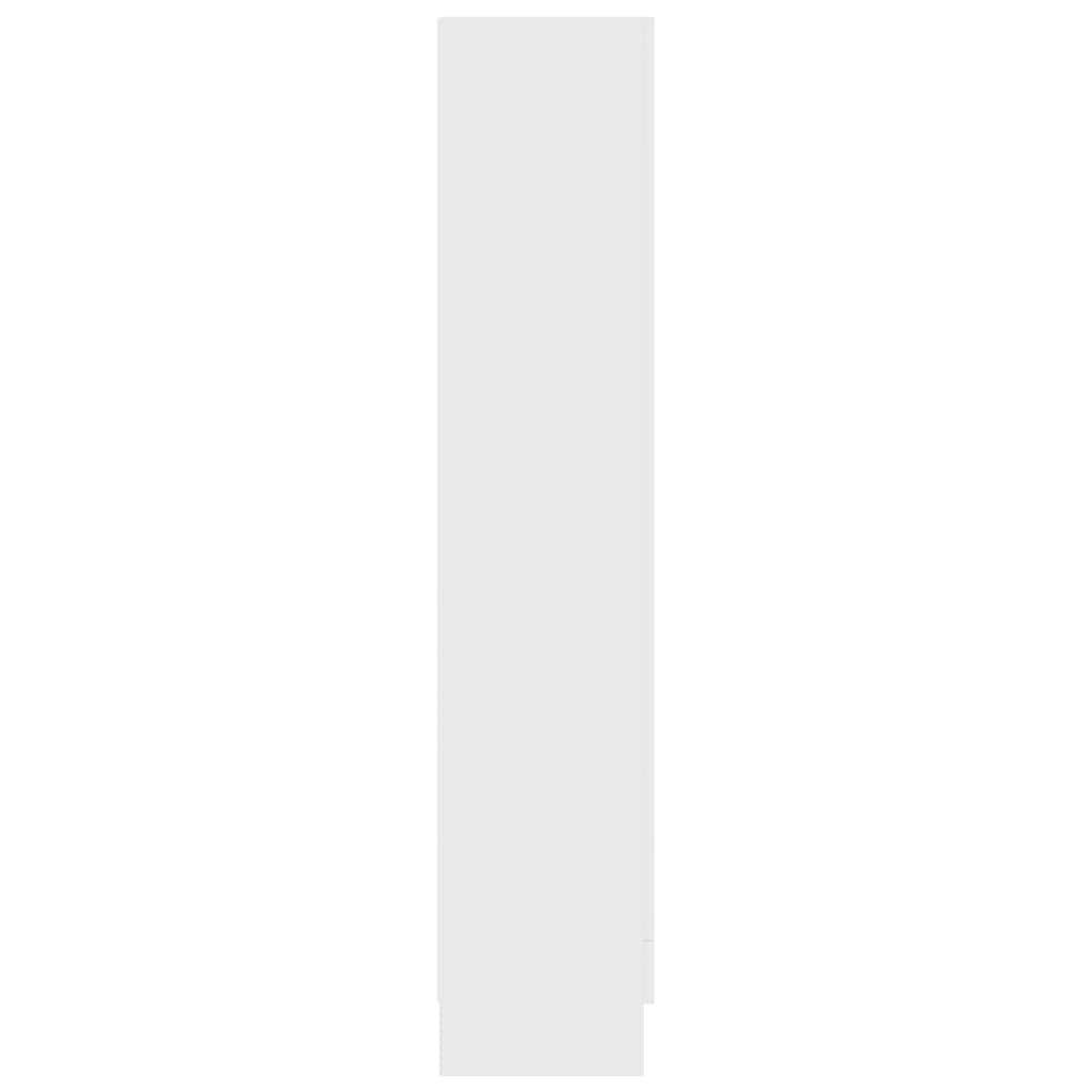 Vitrinenschrank Weiß 82,5x30,5x150 cm Holzwerkstoff