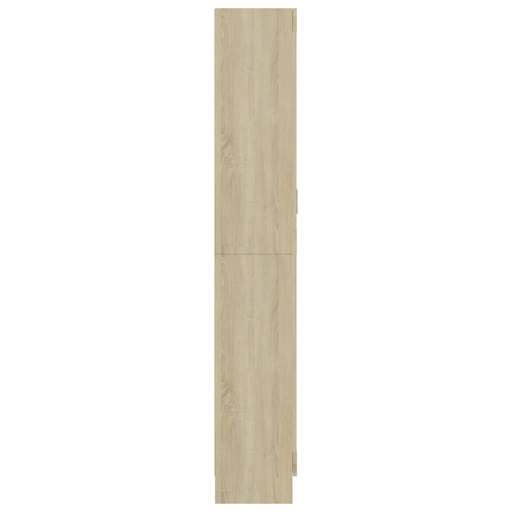 Vitrinenschrank Sonoma-Eiche 82,5x30,5x185 cm Holzwerkstoff