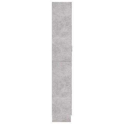 Vitrinenschrank Betongrau 82,5x30,5x185,5 cm Holzwerkstoff