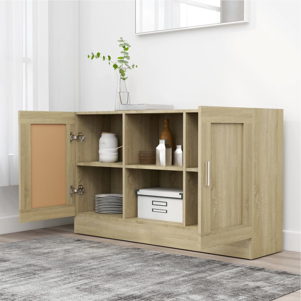 Sideboard Sonoma-Eiche 120x30,5x70 cm Holzwerkstoff