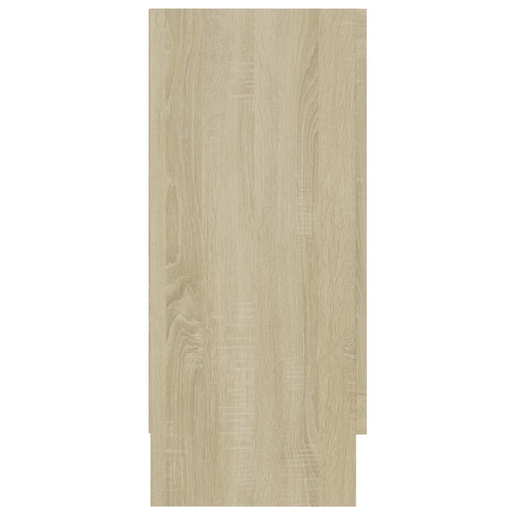Vitrinenschrank Sonoma-Eiche 120x30,5x70 cm Holzwerkstoff