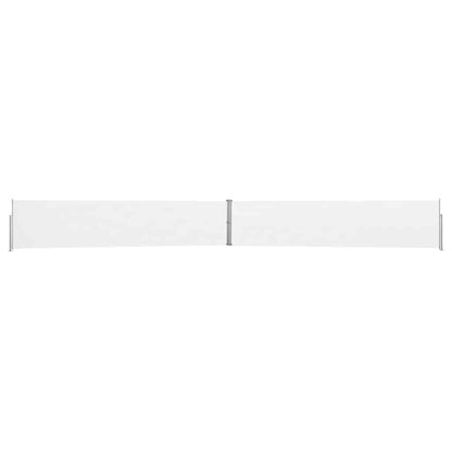 Ausziehbare Seitenmarkise 140x1200 cm Creme