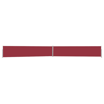 Ausziehbare Seitenmarkise 140x1200 cm Rot
