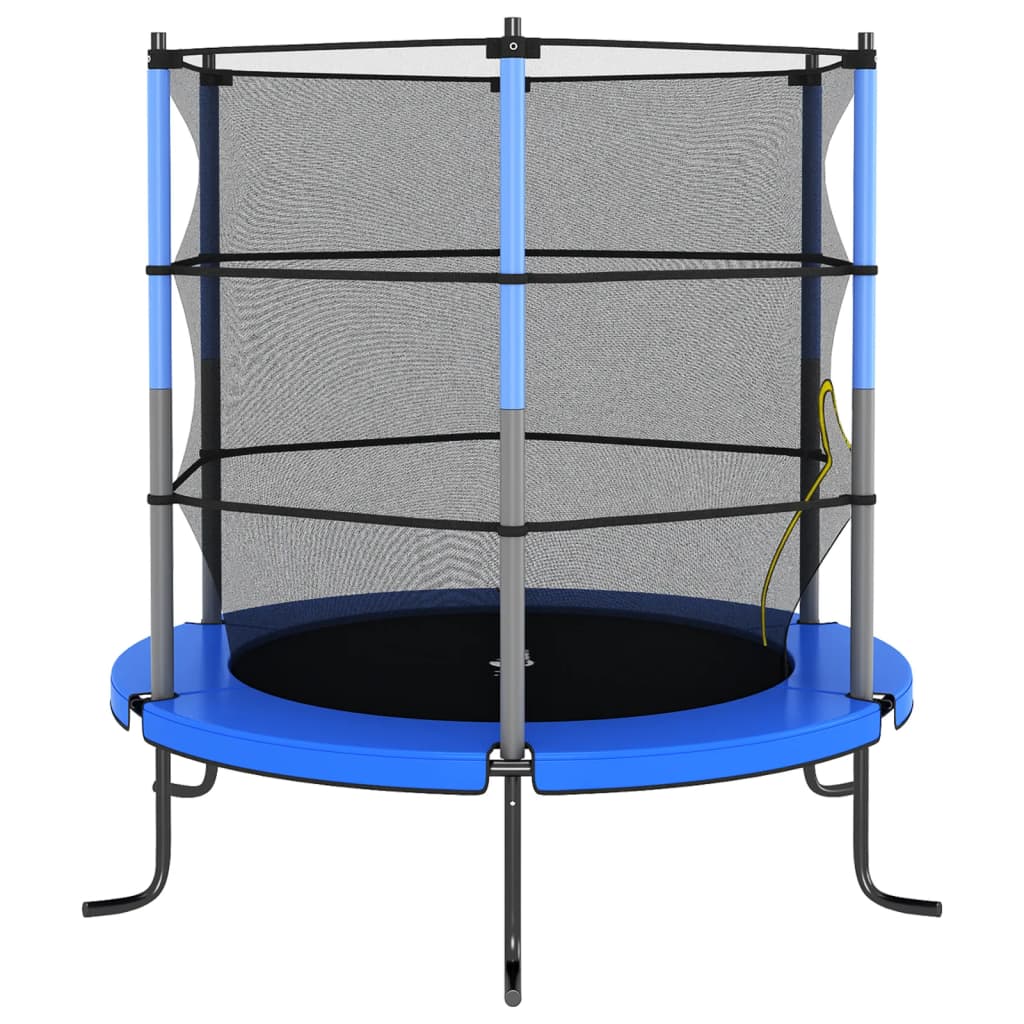 Trampolin mit Sicherheitsnetz Rund 140x160 cm Blau