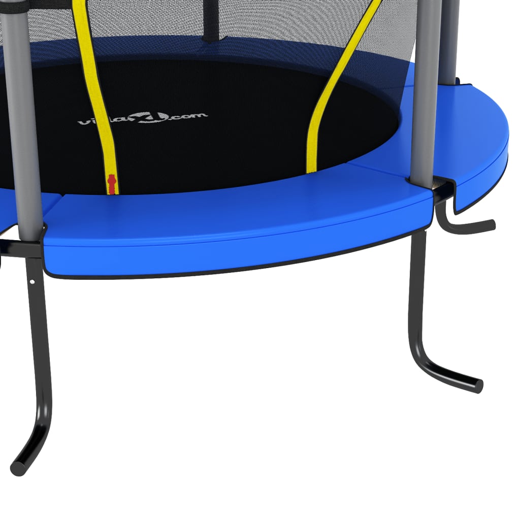 Trampolin mit Sicherheitsnetz Rund 140x160 cm Blau