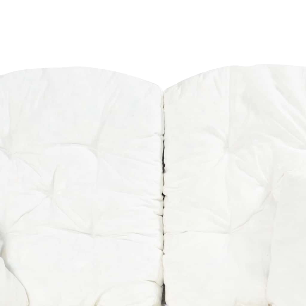 2-Sitzer-Sofa Grau Rattan