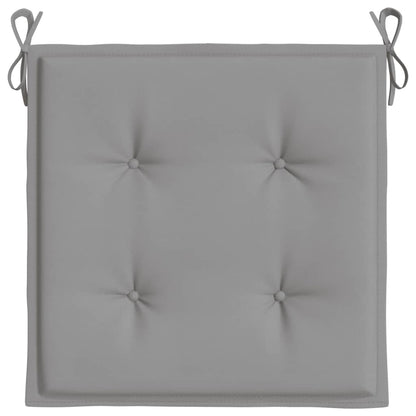 Gartenstuhl-Kissen 6 Stk. Grau 40x40x4 cm Oxford-Gewebe