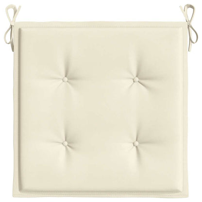 Gartenstuhl-Kissen 6 Stk. Creme 40x40x4 cm Oxford-Gewebe
