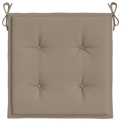 Gartenstuhl-Kissen 6 Stk. Taupe 40x40x4 cm Oxford-Gewebe