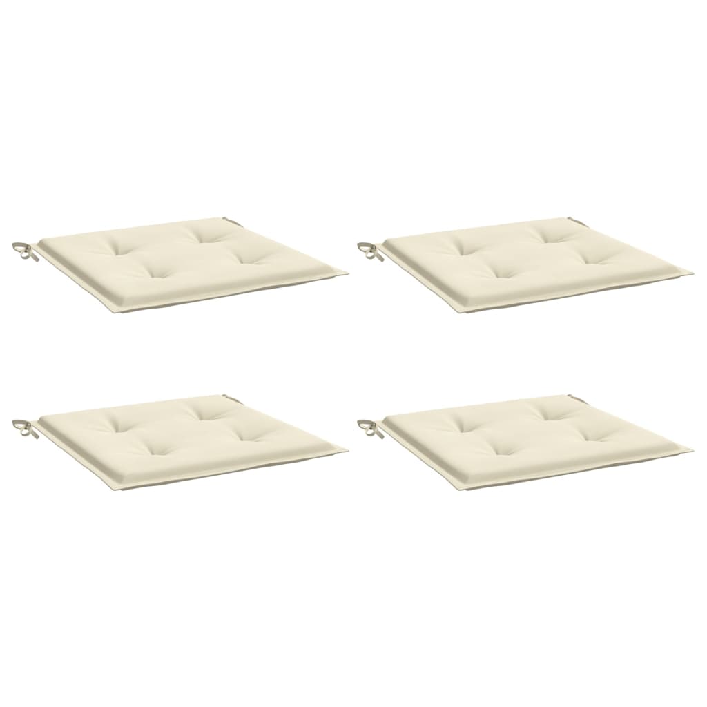 Gartenstuhl-Kissen 4 Stk. Creme 50x50x3 cm Oxford-Gewebe