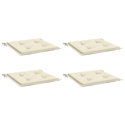 Gartenstuhl-Kissen 4 Stk. Creme 50x50x3 cm Oxford-Gewebe