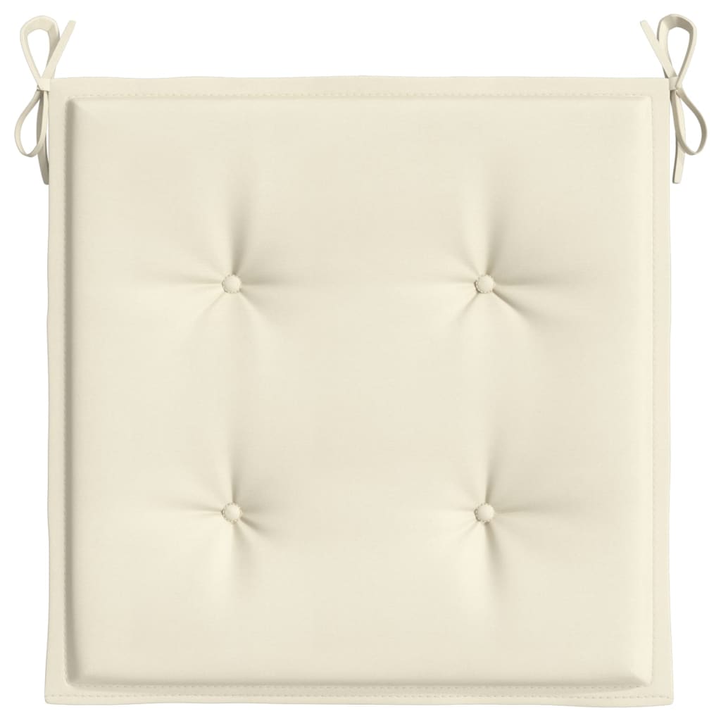 Gartenstuhl-Kissen 4 Stk. Creme 50x50x3 cm Oxford-Gewebe