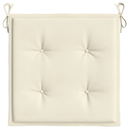 Gartenstuhl-Kissen 4 Stk. Creme 50x50x3 cm Oxford-Gewebe
