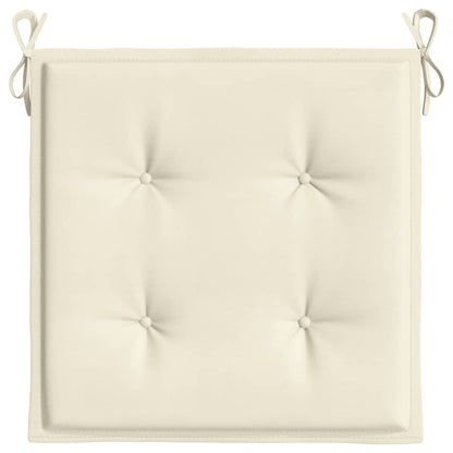 Gartenstuhl-Kissen 6 Stk. Creme 50x50x3 cm Oxford-Gewebe