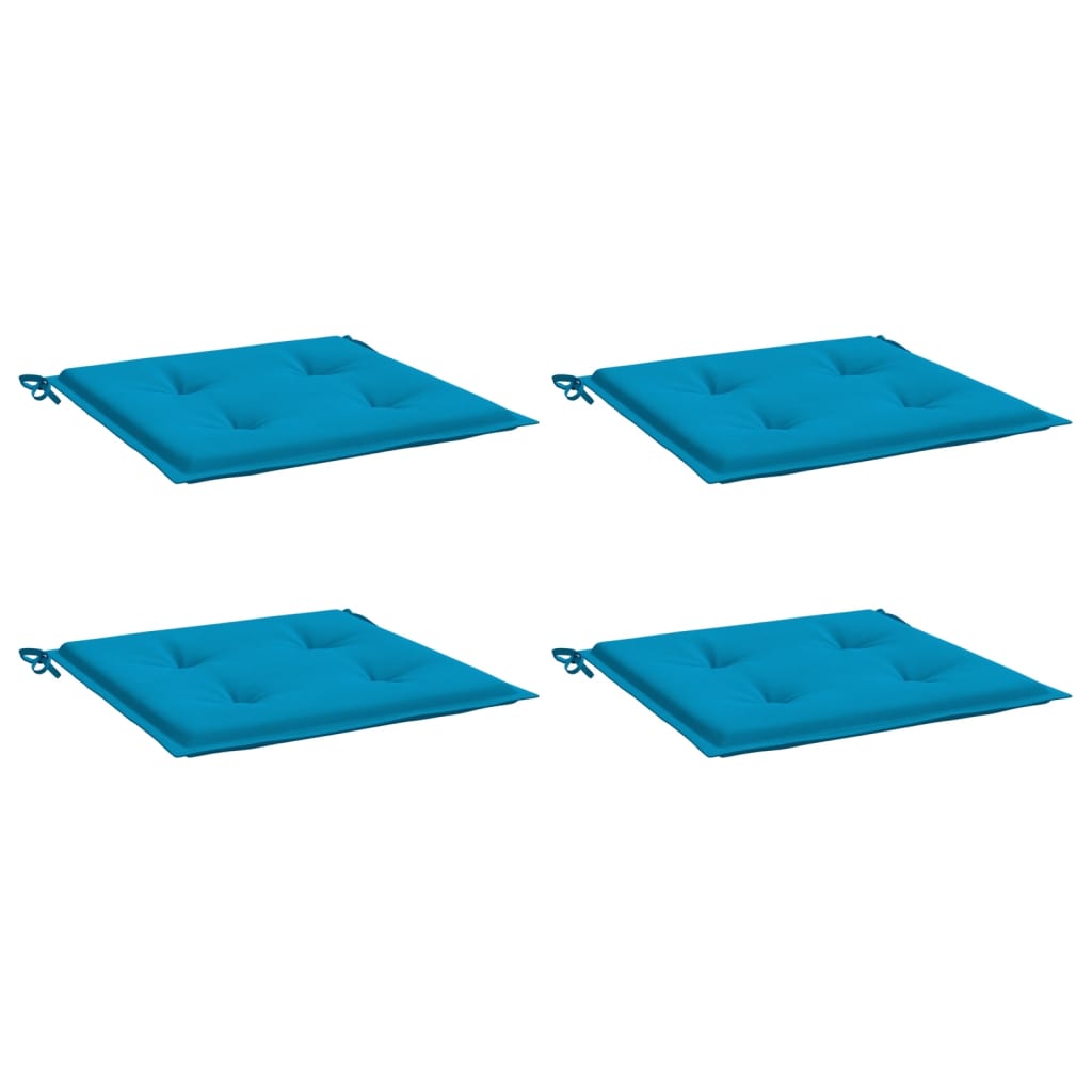 Gartenstuhl-Kissen 4 Stk. Blau 50x50x3 cm Oxford-Gewebe