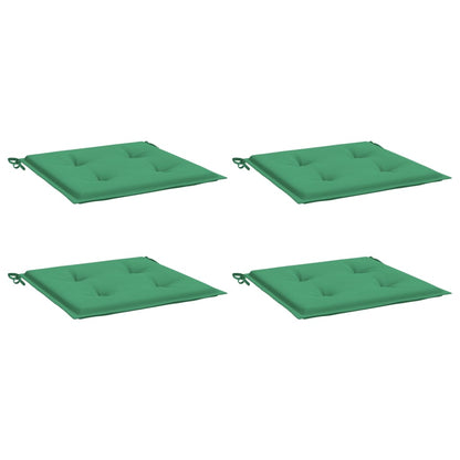 Gartenstuhl-Kissen 4 Stk. Grün 50x50x3 cm Oxford-Gewebe