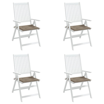 Gartenstuhl-Kissen 4 Stk. Taupe 50x50x4 cm Oxford-Gewebe