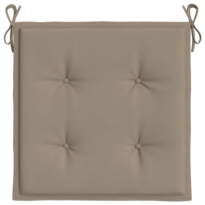 Gartenstuhl-Kissen 4 Stk. Taupe 50x50x4 cm Oxford-Gewebe