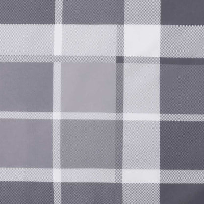Gartenbank-Auflage Grau Karomuster 150x50x4 cm Oxford-Gewebe