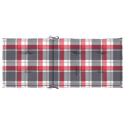 Gartenstuhlauflagen für Hochlehner 6 Stk. 120x50x3 cm Stoff