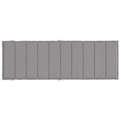 Sonnenliegen-Auflage Grau 186x58x4 cm Oxford-Gewebe