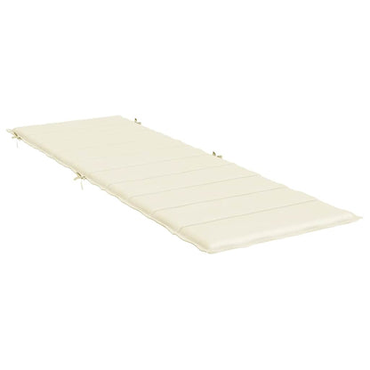 Sonnenliegen-Auflage Creme 186x58x4 cm Oxford-Gewebe