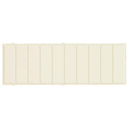 Sonnenliegen-Auflage Creme 186x58x4 cm Oxford-Gewebe