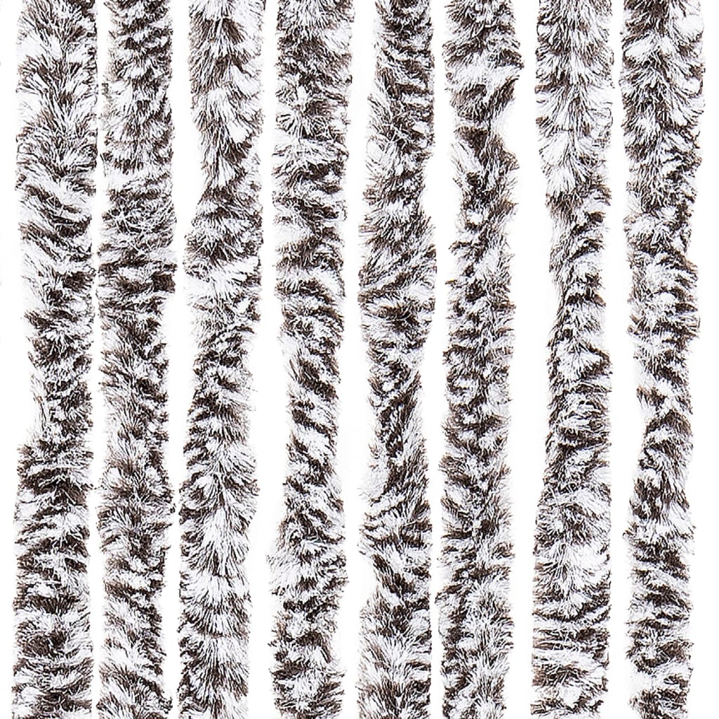 Insektenschutz-Vorhang Braun und Beige 56x200 cm Chenille